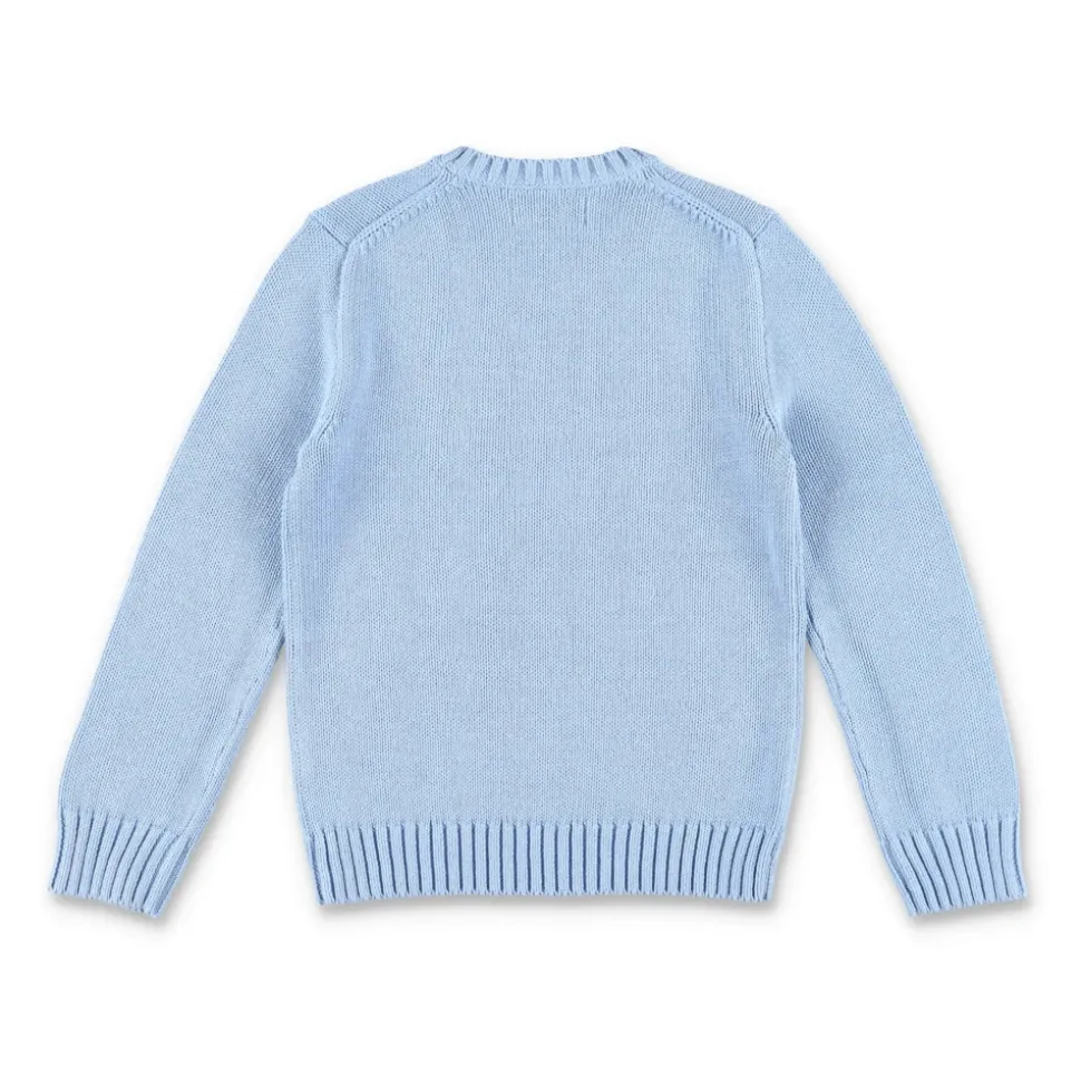 Katoenen Crewneck Jumper met Geborduurde Pony