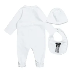 Katoenen Geboorteset met Romper, Muts en Slab