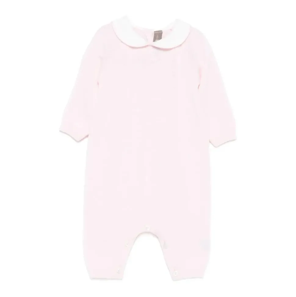 Katoenen romper met kabelmotief