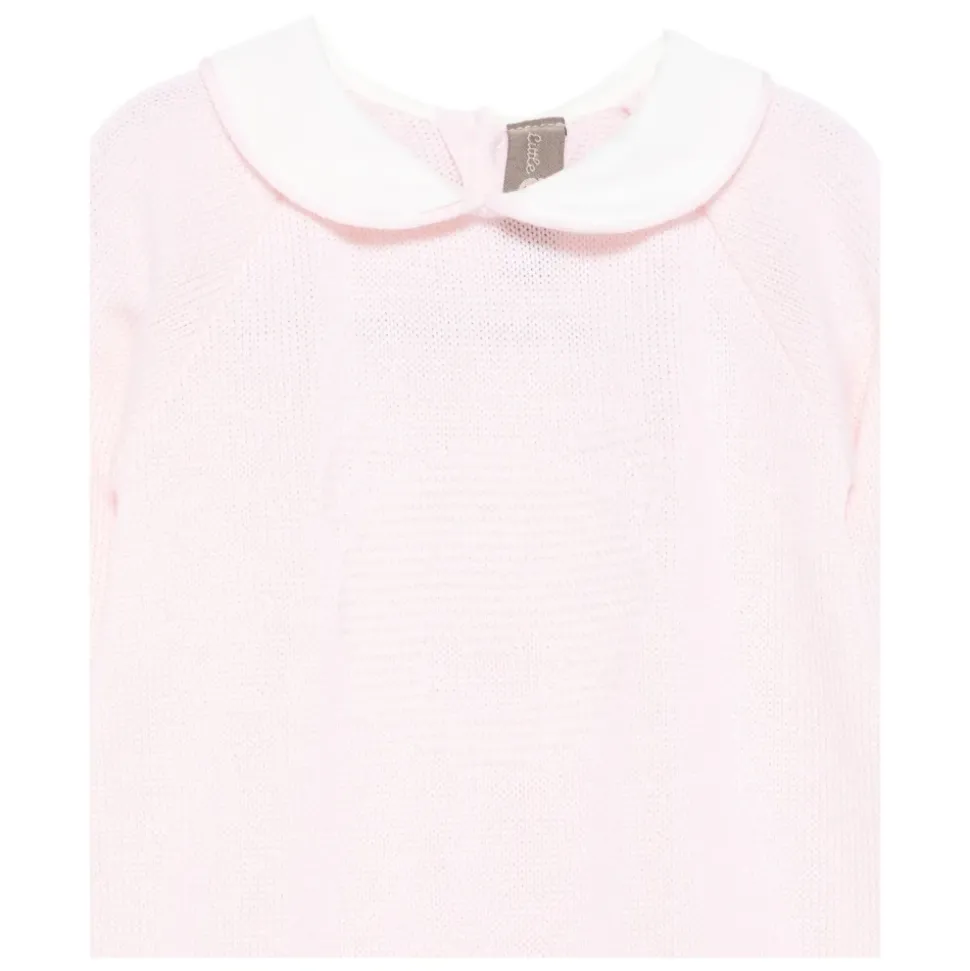 Katoenen romper met kabelmotief