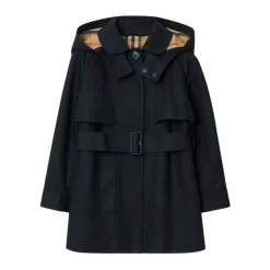 Katoenen Trenchcoat met Capuchon