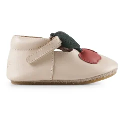 Kers Versierde Roze Leren T-Bar Schoenen