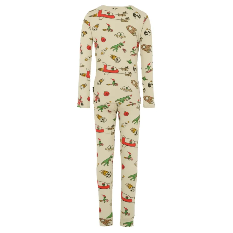Kerst Alien Print Pyjama Set