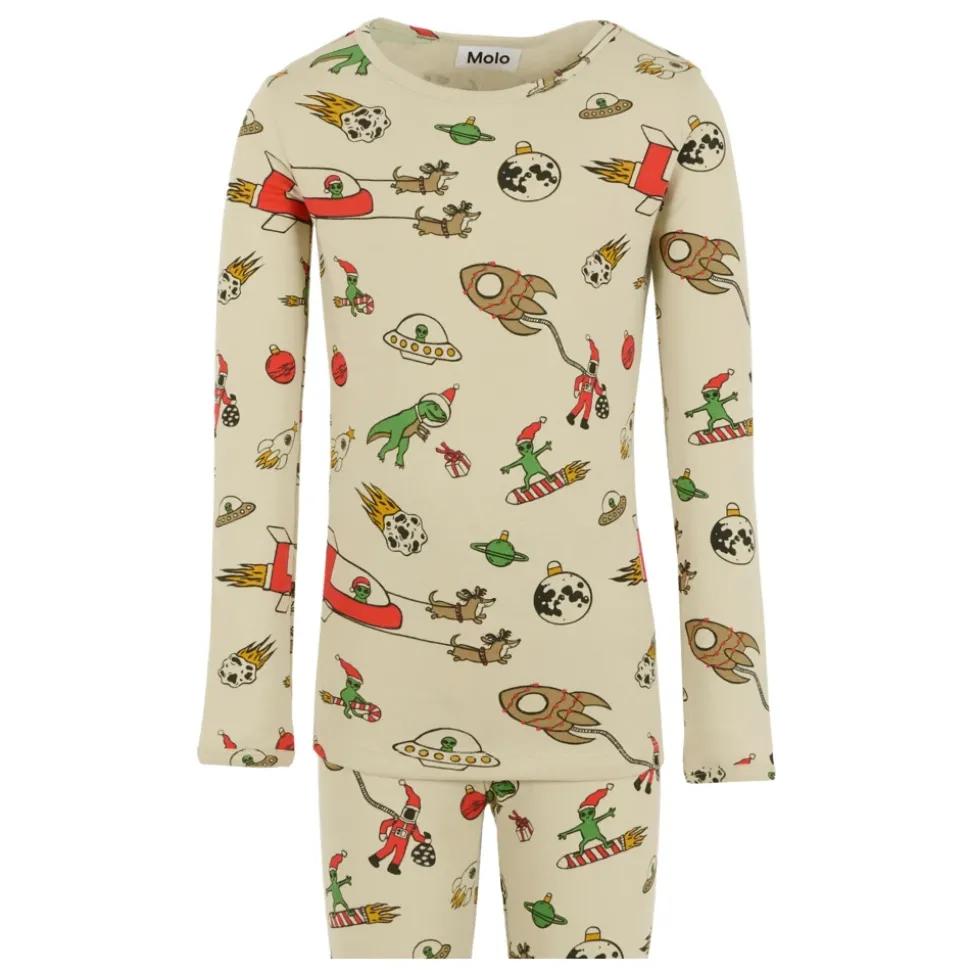 Kerst Alien Print Pyjama Set