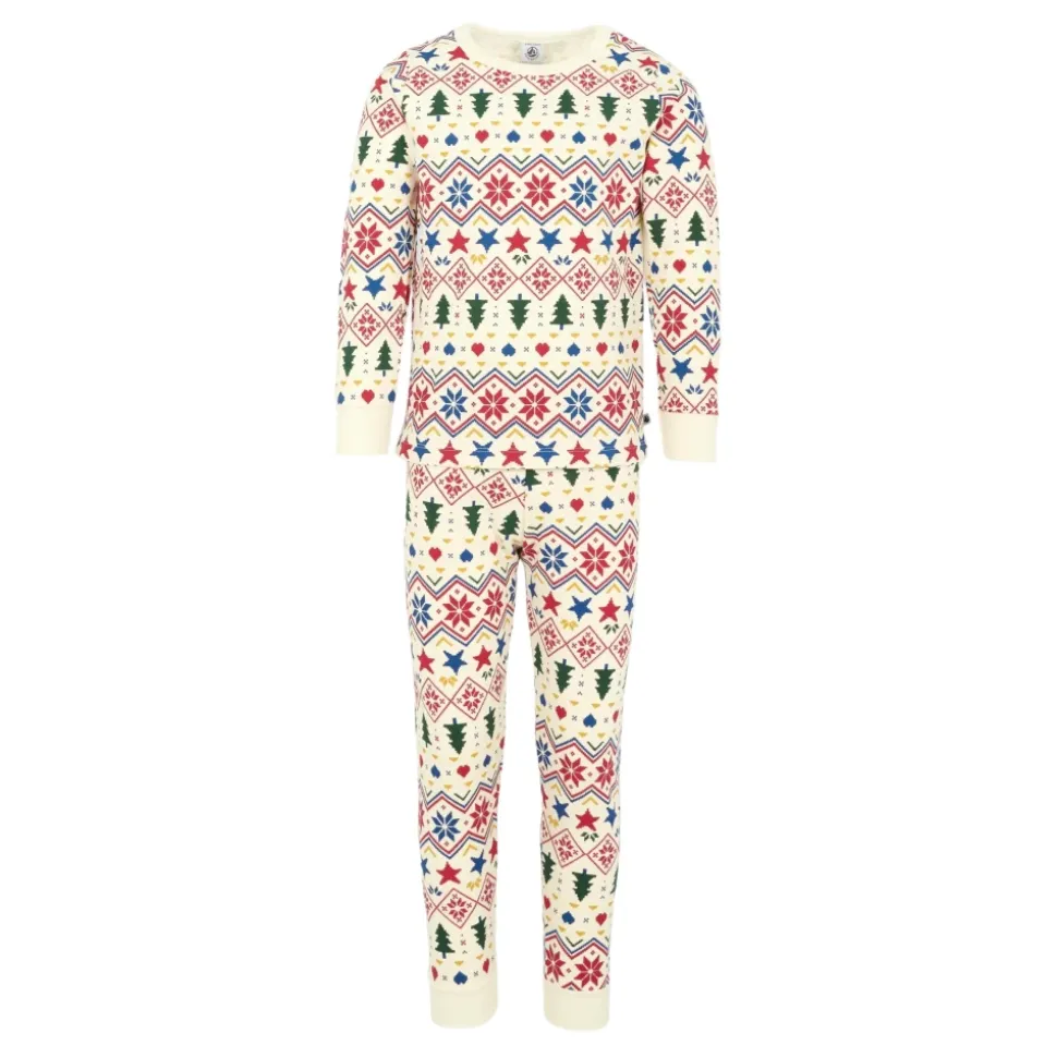 Kerst Katoenen Fleece Pyjamaset