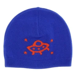 Kids Beanie met UFO Intarsia