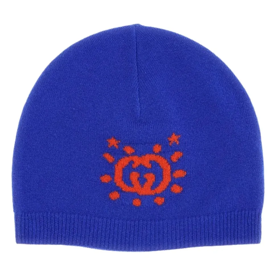 Kids Beanie met UFO Intarsia