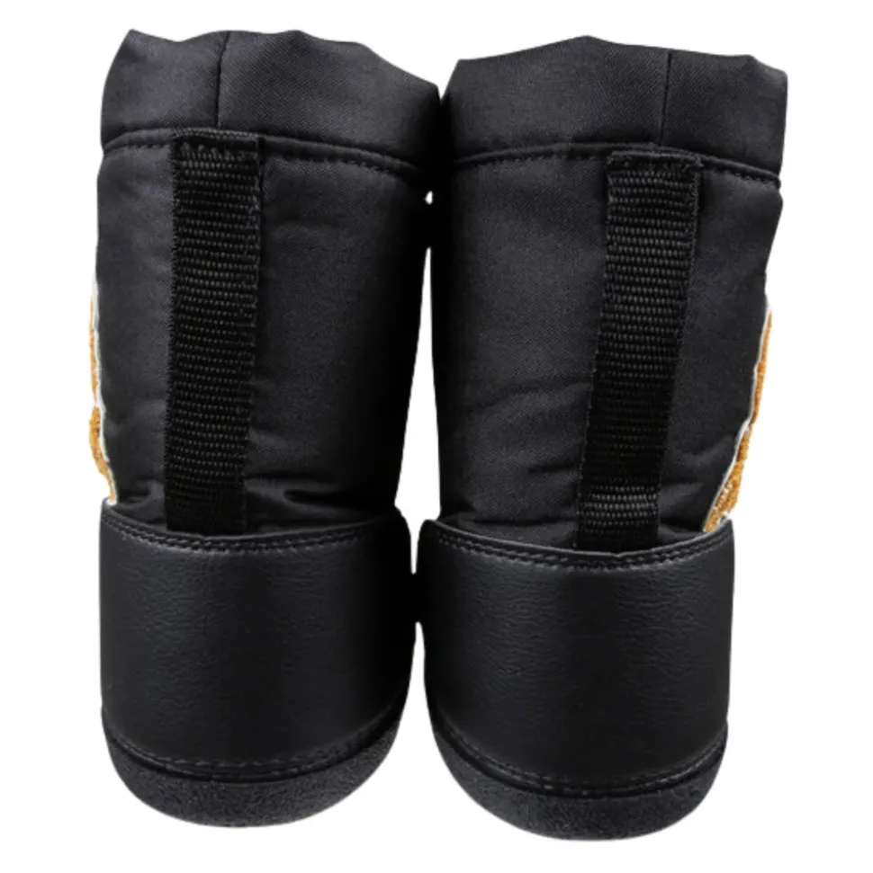 Kids Zwarte Snowboots Teddy Design