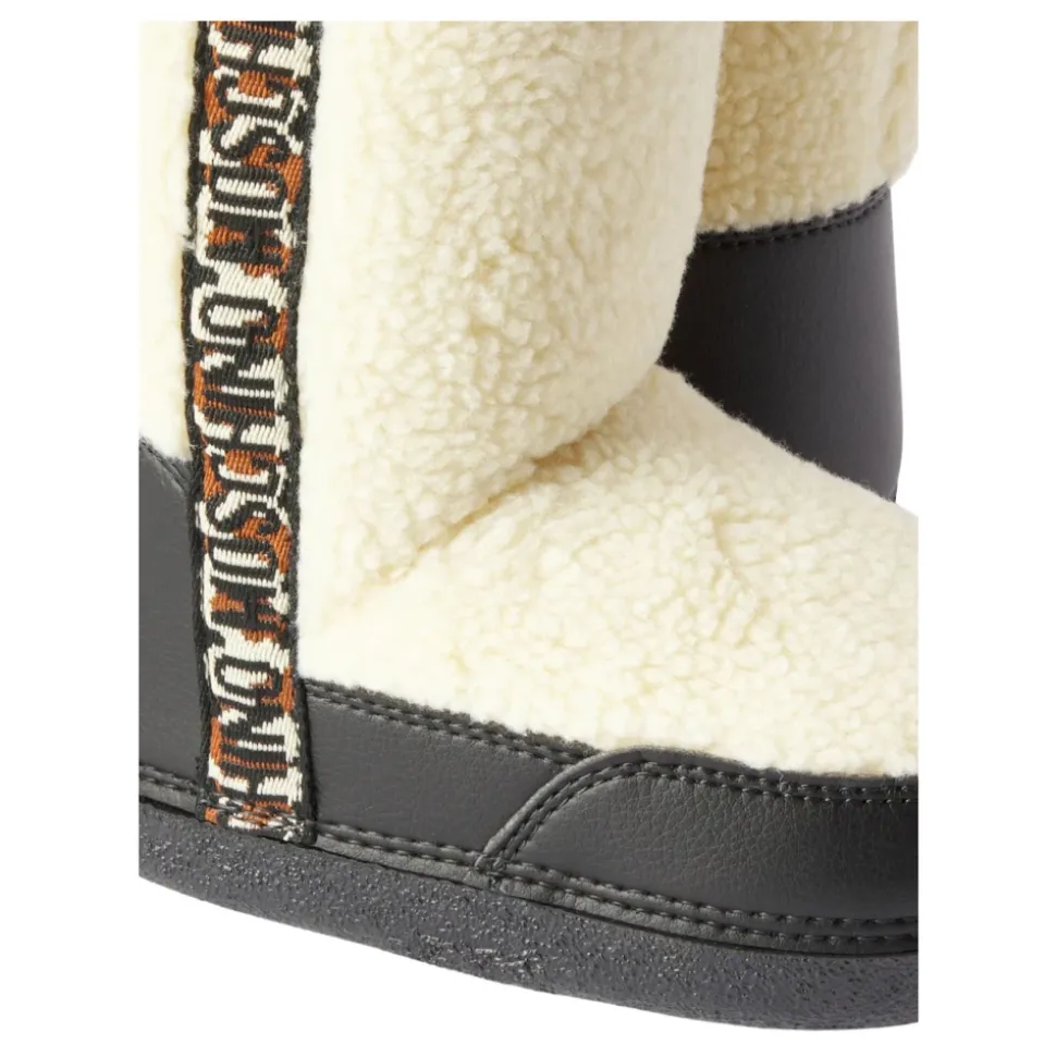 Kinder Sneeuwlaarzen Shearling Leren Afwerking