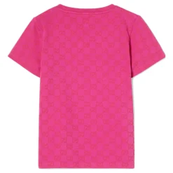 Kinderen Allover GG Print T-shirts Fuchsia