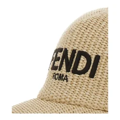 Kinderen Beige Baseballpet Logo Borduurwerk