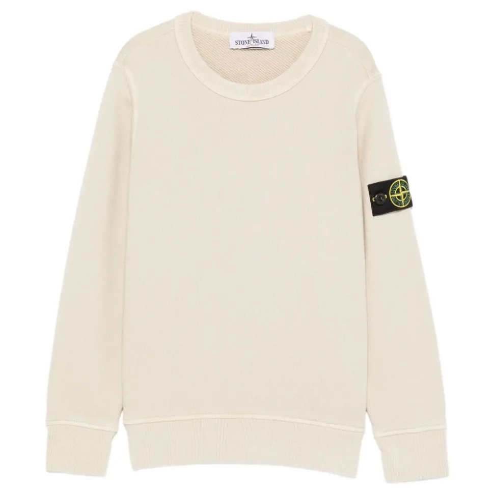 Kinderen Beige Crewneck Sweatshirt Badge