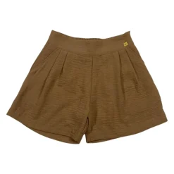 Kinderen Beige Shorts met Elastische Tailleband