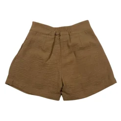 Kinderen Beige Shorts met Elastische Tailleband