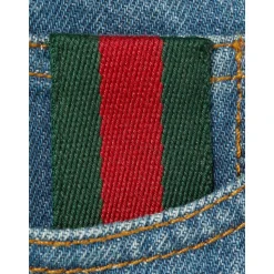 Kinderen Blauwe Shorts met Webdetail