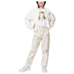 Kinderen Cream Broek met Gouden Folie