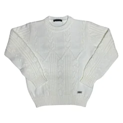 Kinderen Crème Trui Zachte Gebreid