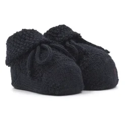 Kinderen effen blauwe rijstgestikte booty sokken