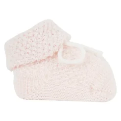 Kinderen effen roze rijstgestikte booty sokken