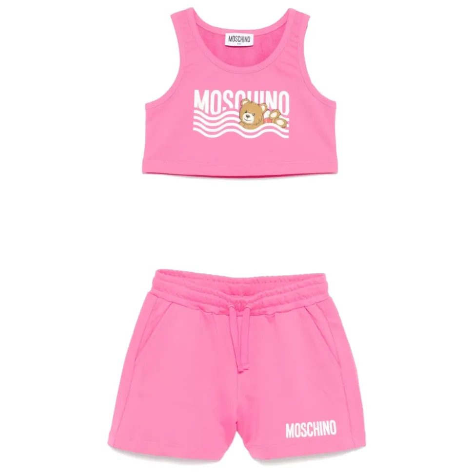 Kinderen Fuchsia Tanktop en Bermuda Shorts