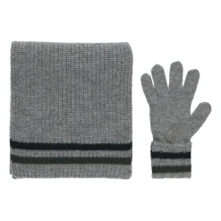 Kinderen Grijs Jurk Sjaal Handschoenen Set