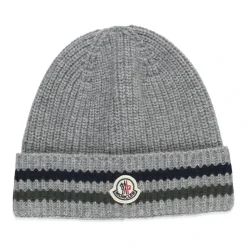 Kinderen Grijze Beanie met Logopatch