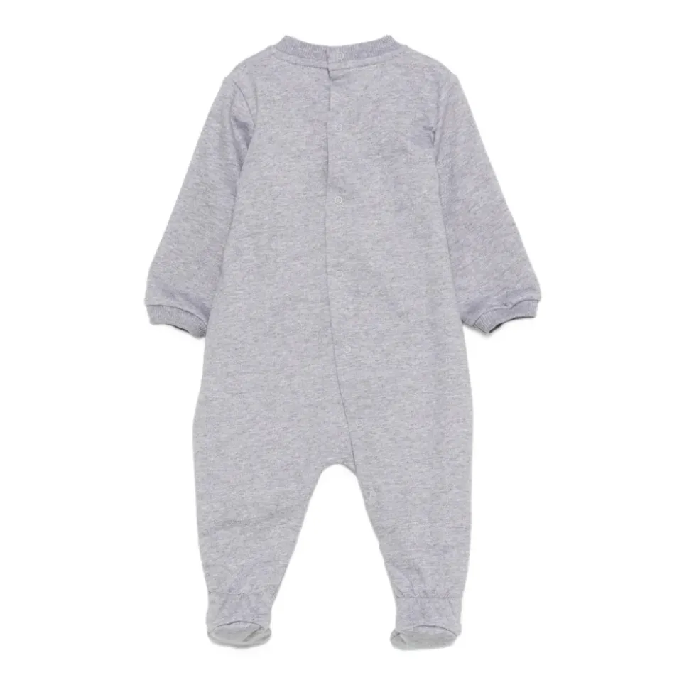 Kinderen Grijze Jurk met Teddybeerprint