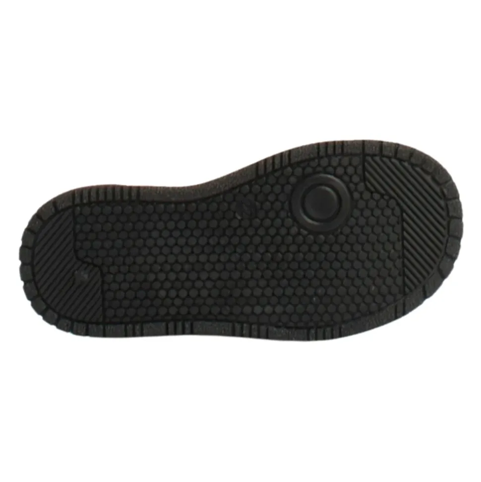 Kinderen Leren Sneakers Wit/Zwart Bladprint