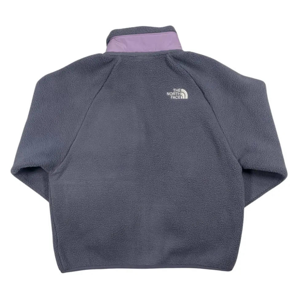 Kinderen Lila Sherpa Jas met Nylon Inzetstukken