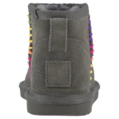 Kinderen Multicolor Suède Wol Booties Slip-On