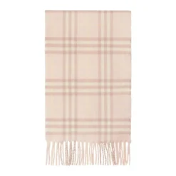 Kinderen Roze Ruit Sjaal Franje Rand