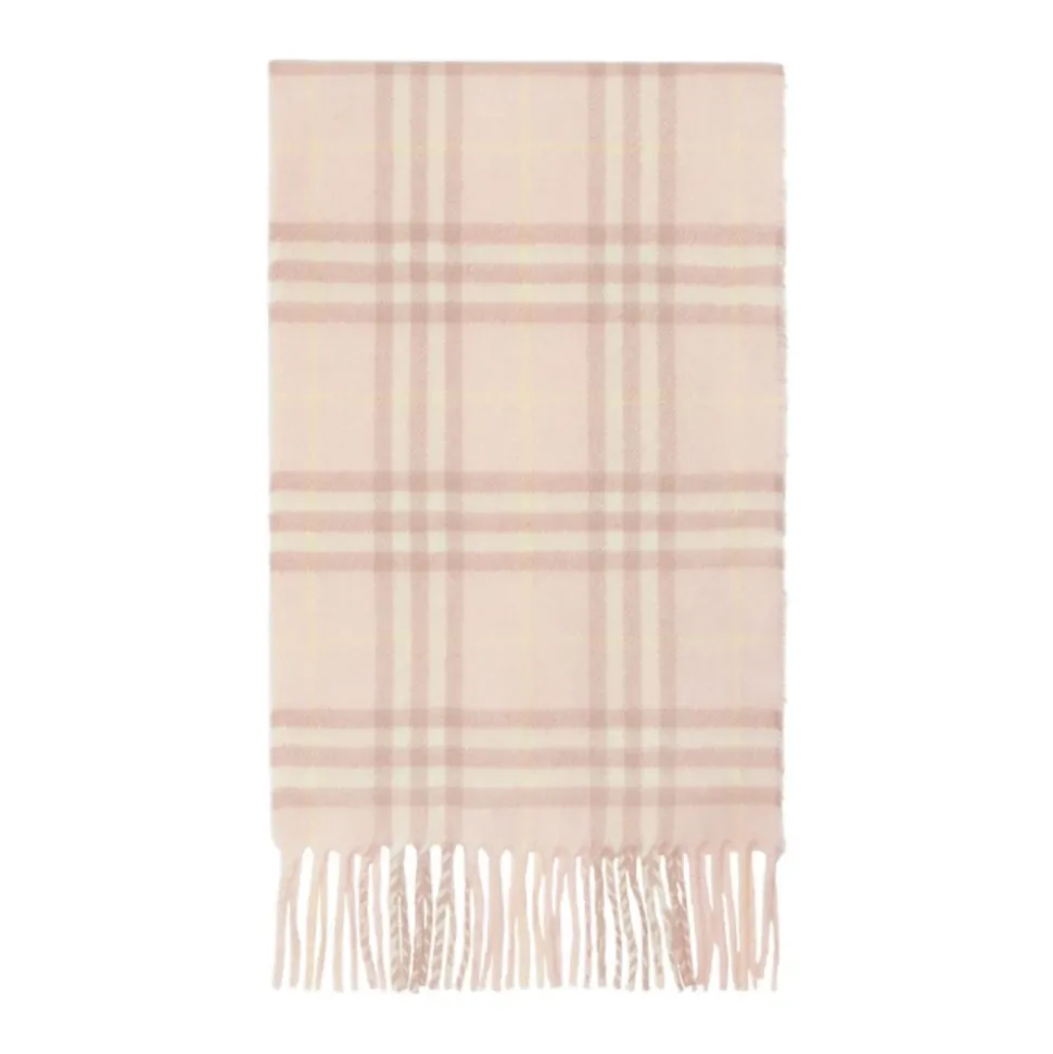 Kinderen Roze Ruit Sjaal Franje Rand