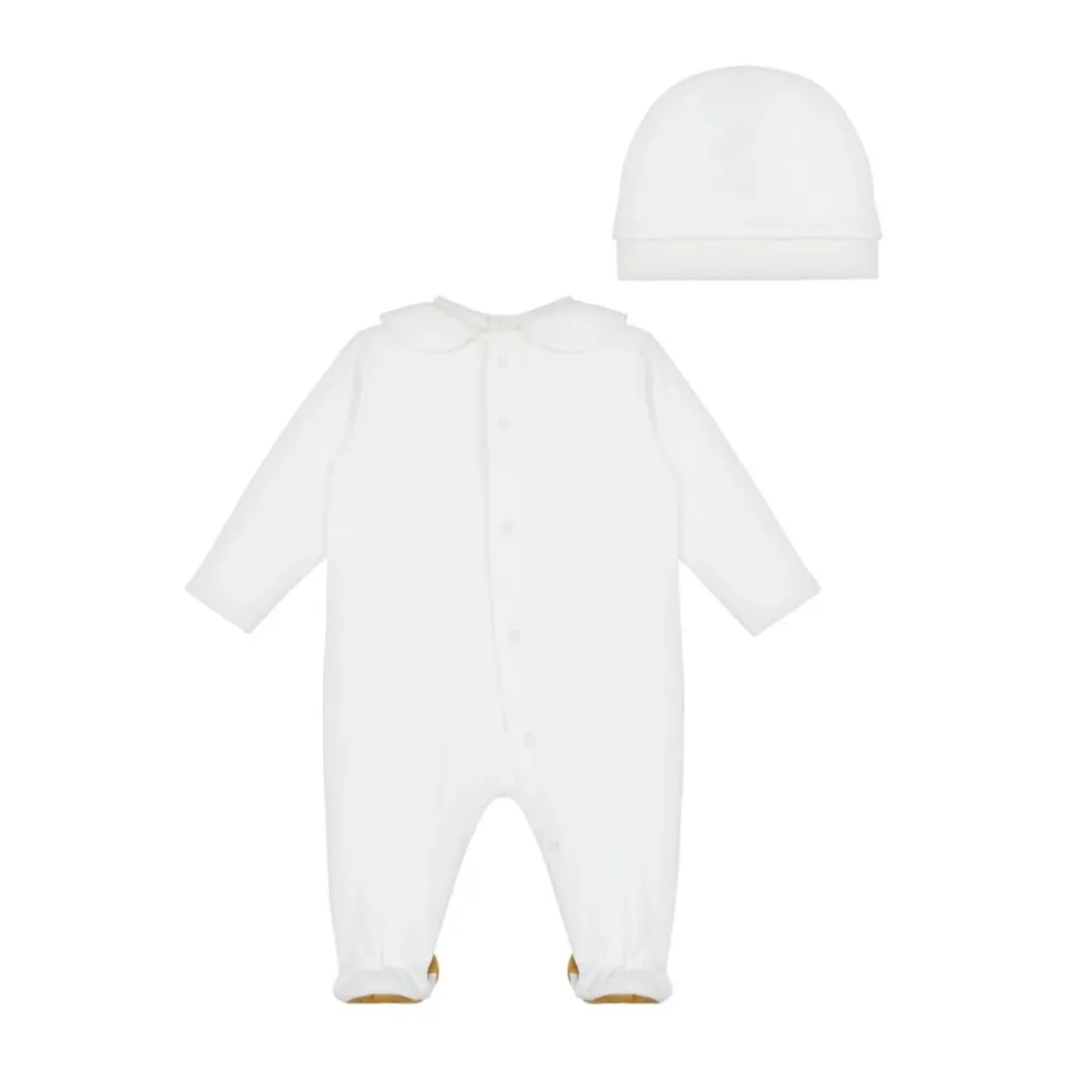 Kinderen Witte Jurk Grafische Print