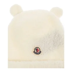 Kinderen Witte Wollen Blend Beanie Hoed