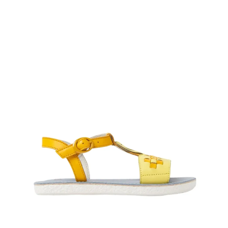 Kleurrijke Leren Kinderen Platte Sandalen