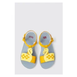 Kleurrijke Leren Kinderen Platte Sandalen