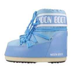 Lage iconische laarzen in marineblauw