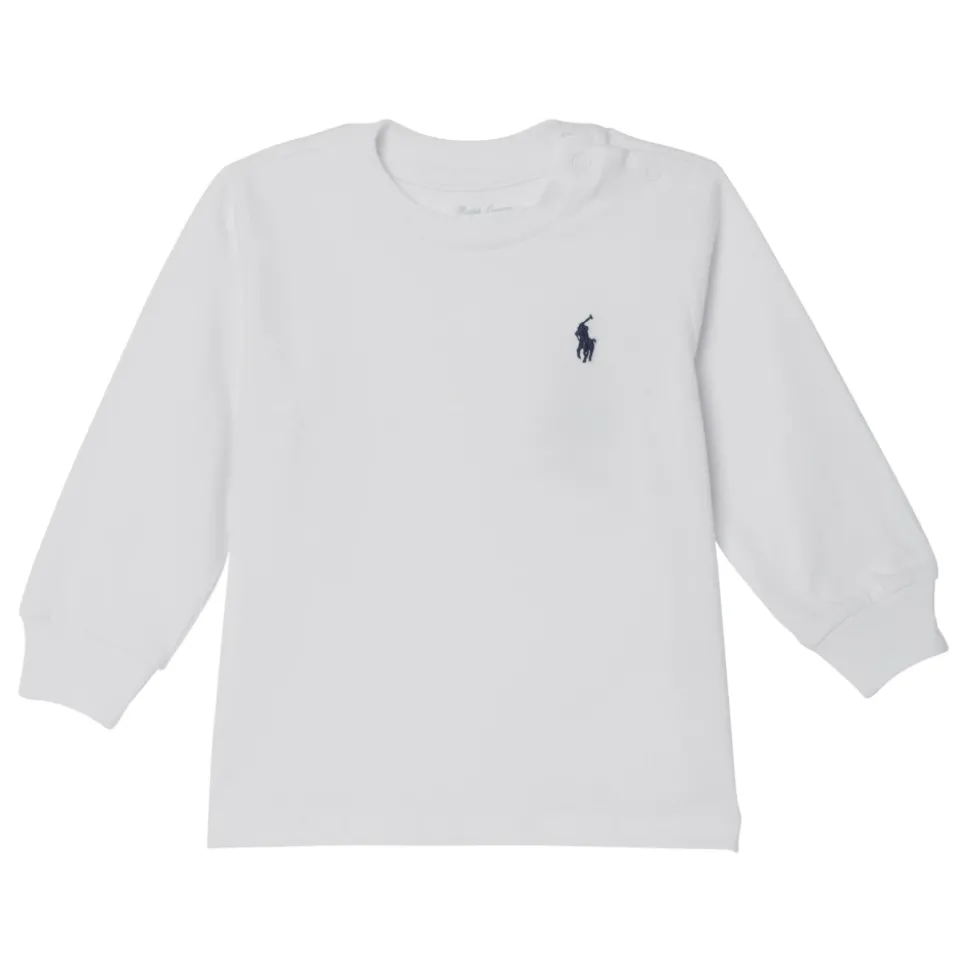 Lange mouw ronde hals T-shirt