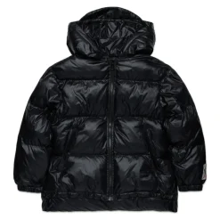 Lange mouwen capuchon gewatteerde jas