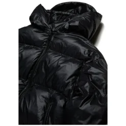 Lange mouwen capuchon gewatteerde jas