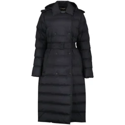 Lange Nylon Pufferjas