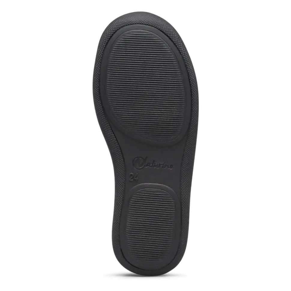 Leather and fabric ballet flats FROLLIK 2