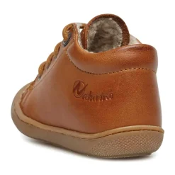 Leather first step shoes with wool lining COCOON