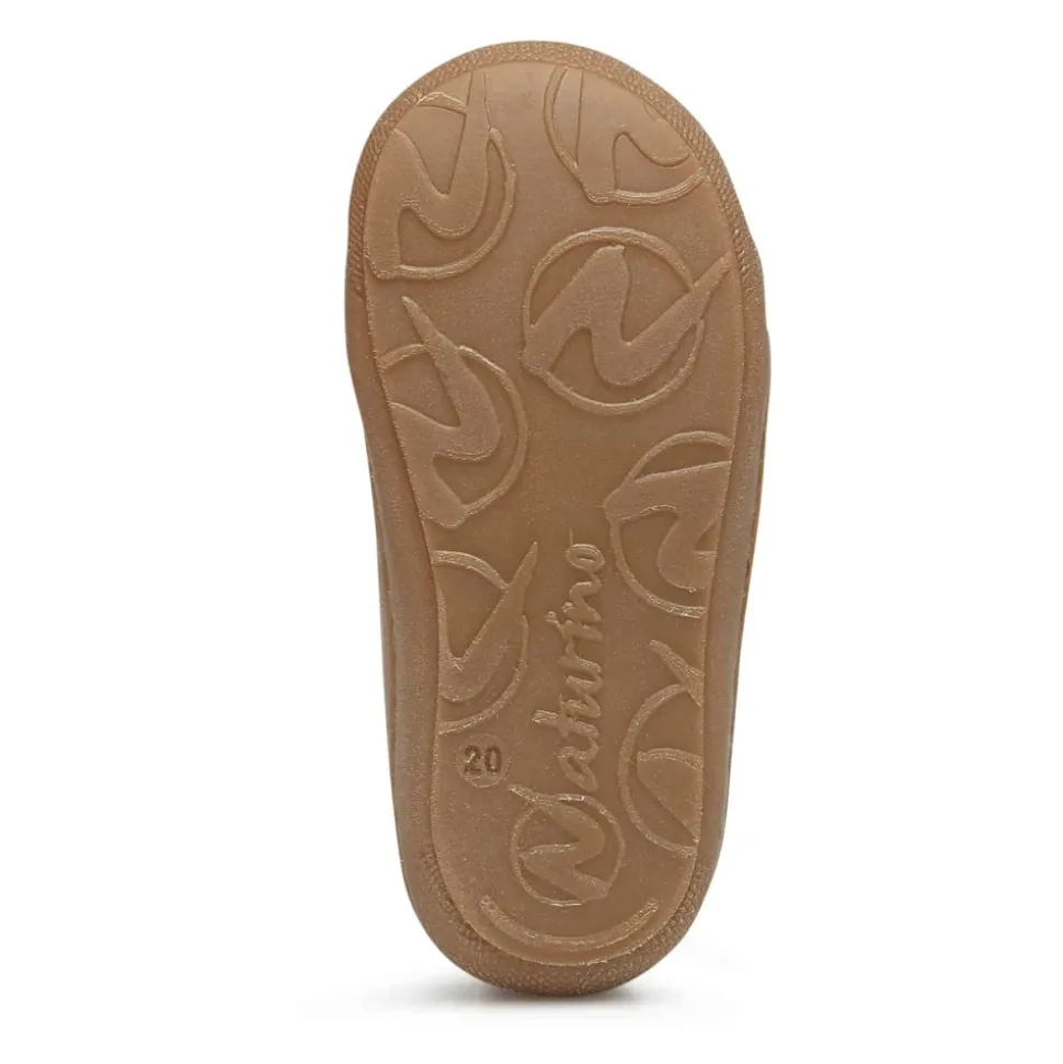 Leather first step shoes with wool lining COCOON