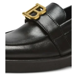 Leren loafers met B-logo