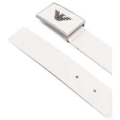 Leren Riem met Logo Gesp