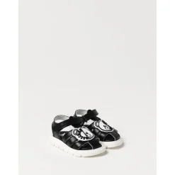 Leren Sandalen met Logo Detail