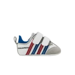 Leren sneakers met kleurrijke applicaties