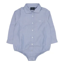 Lichtblauw Katoenen Bodysuit Shirt