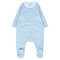 Lichtblauwe Katoenen Babygrow Set